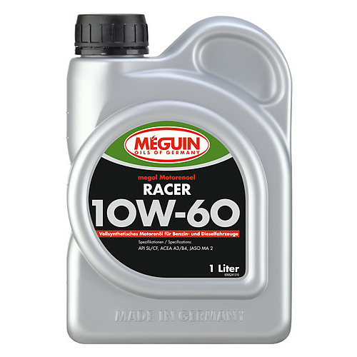 Синтетическое моторное масло Megol Motorenoel RACER 10W-60 - 1 л Синтетическое моторное масло Megol Motorenoel RACER 10W-60 - 1 л