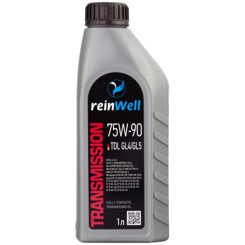 4999 ReinWell Трансмиссионное масло 75W-90 TDL GL4/GL5 (1л) - 1 л 4999 ReinWell Трансмиссионное масло 75W-90 TDL GL4/GL5 (1л) - 1 л